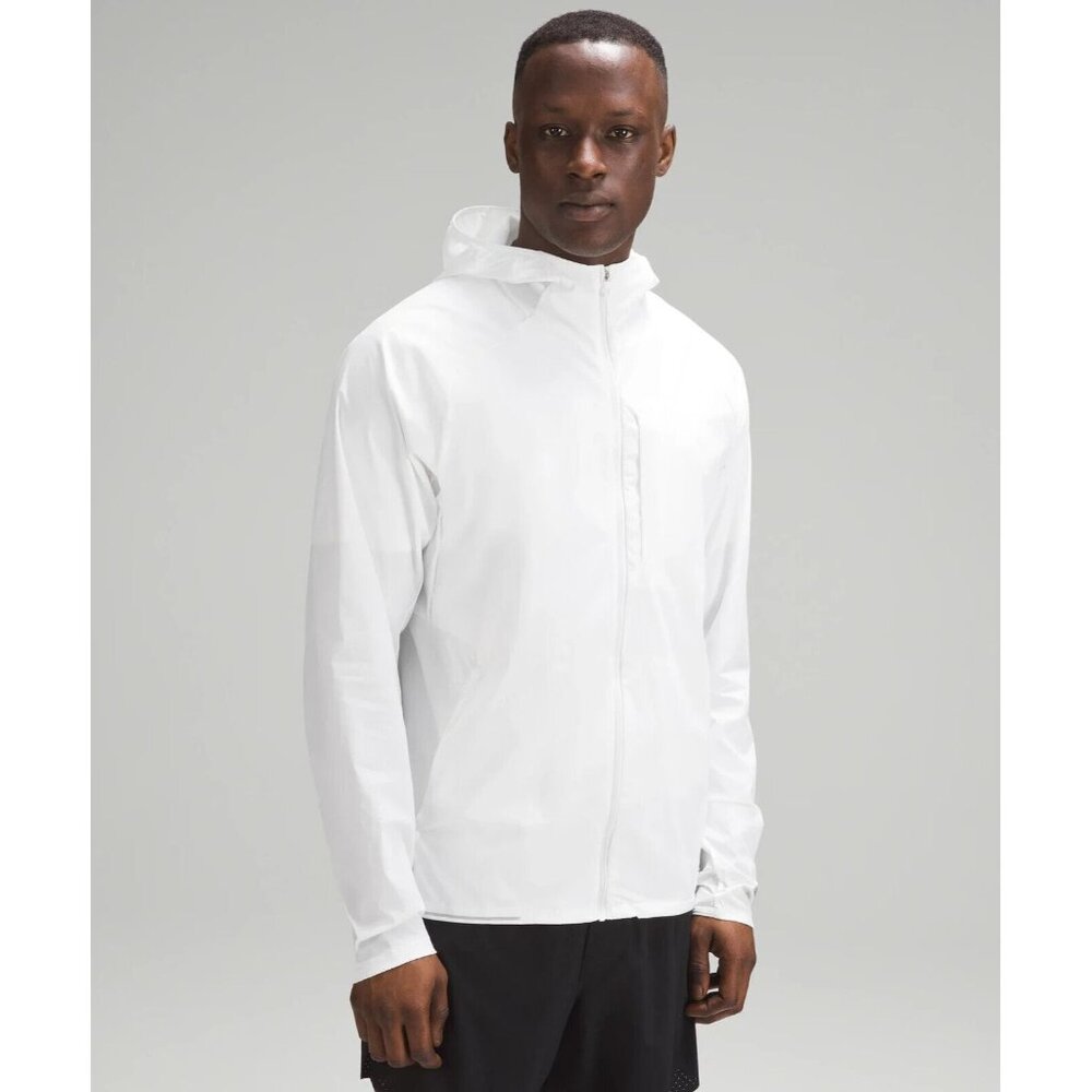 NWT   Lululemon Mens Fast Free Windbreaker Jacket Size 2XL White
